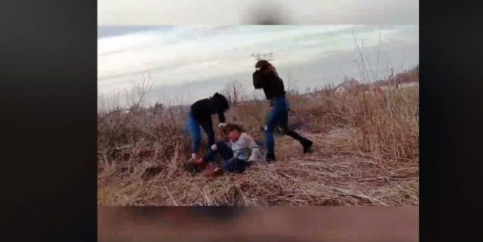 Не поділили хлопця: 14-річні дівчата жорстоко побили свою ровесницю (відео 18+)