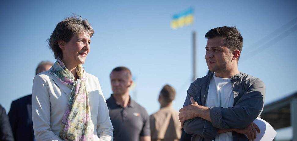 Симонетта Соммаруга і Володимир Зеленський. Фото - сайт президента України