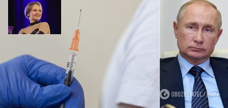 У Росії вказали на дивний момент із вакцинацією доньки Путіна від COVID-19
