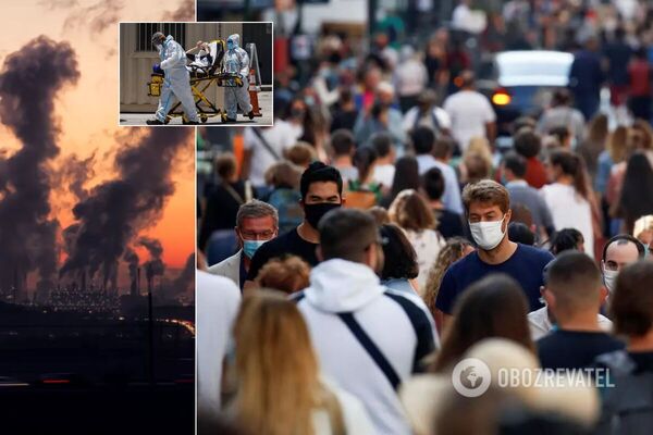 Забруднене повітря і хронічні хвороби, вважають учені, вплинули на рівень смертності від COVID-19