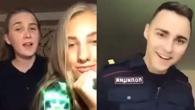 Українські курсантки “станцювали” з російським поліцейським у тіктоці (відео)