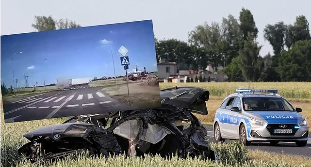 “Загинуло дві жінки і троє дітей”: у страшній автотрощі в Польщі зіткнулися вантажівка та легковий автомобіль (ВІДЕО)