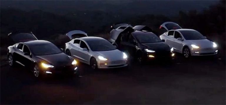 Автомобілі Tesla “станцювали” під Щедрик і підірвали мережу (ВІДЕО)