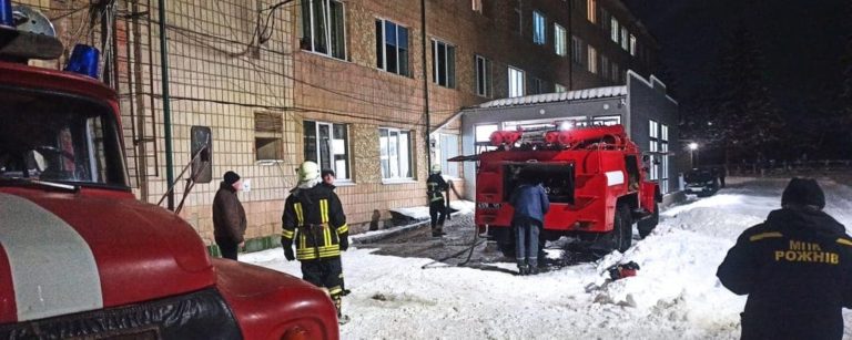На Франківщині під час пожежі в лікарні загинули двоє пацієнтів з реанімації