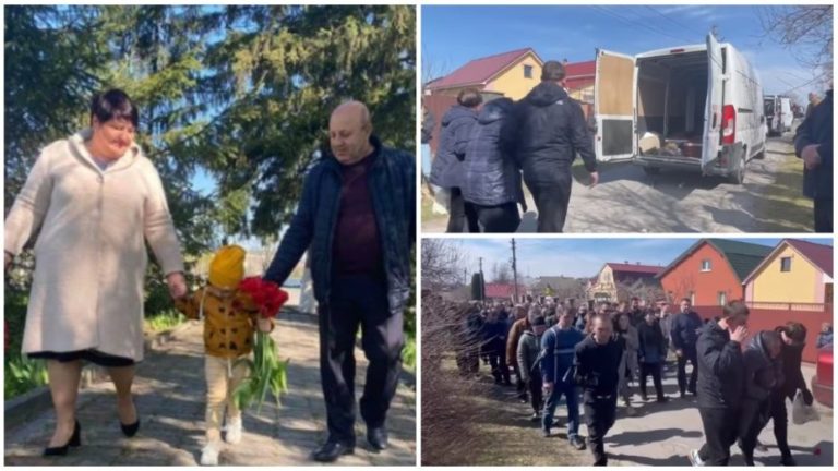 Їх вбили за нас: сім’ю старости Мотижина провели в останній шлях всім селом (відео)
