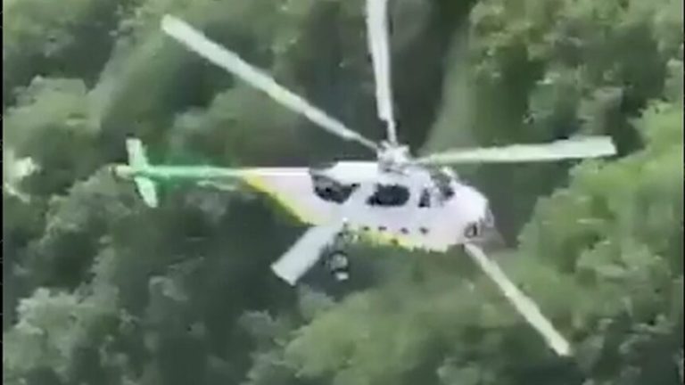 У Грузії розбився гелікоптер рятувальної служби (відео)