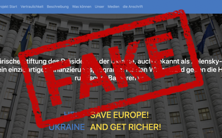 Російські спецслужби створили фейковий німецькомовний сайт, який мав дискредитувати Зеленського в ЄС