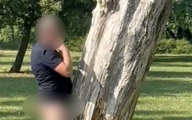 Чоловік зайнявся сексом з деревом посеред людного саду: Його зняли на відео