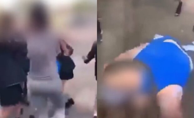 П’ятеро школярів побили дівчинку, хлопець ударив її з ноги в голову: поліція просить не ділитися відео з поваги до забіяк