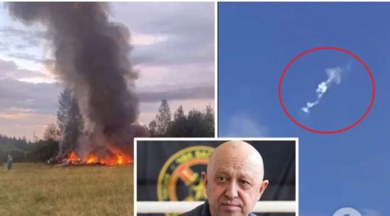 Літак Пригожина було збито? Перед вибухом у небі зафіксували білий слід від ракети ППО. Відео