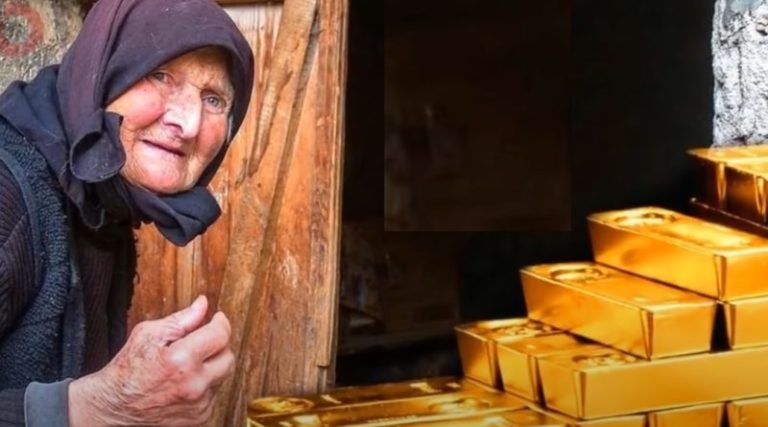 Старенька бабуся знайшла у себе в городі багато злитків золота! І ось що вона з ними зробила… ВОЛ0ССЯ ДИБКИ! (ВІДЕО)