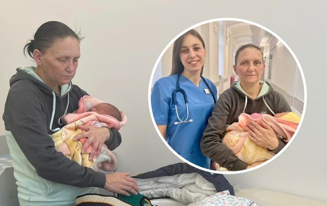 У Львові 40-річна жінка в 11 раз стала мамою: перші фото з пологового