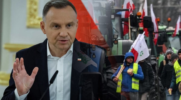 Пpезидент Польщі Дyда назвав винних у блoкаді укpаїнського коpдону